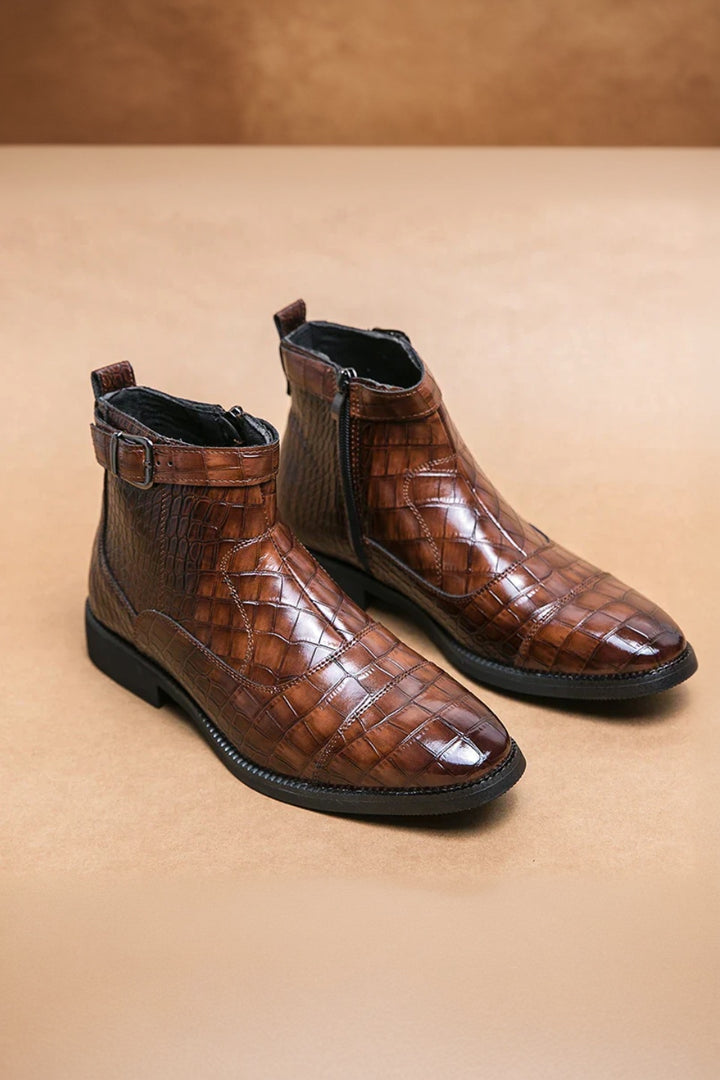 Baron | Leder Schnallenstiefel