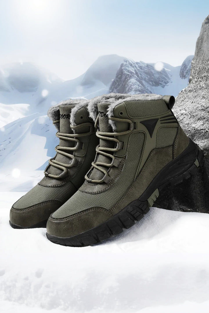 Allen | Weit geschnittene Winter-Lederstiefel