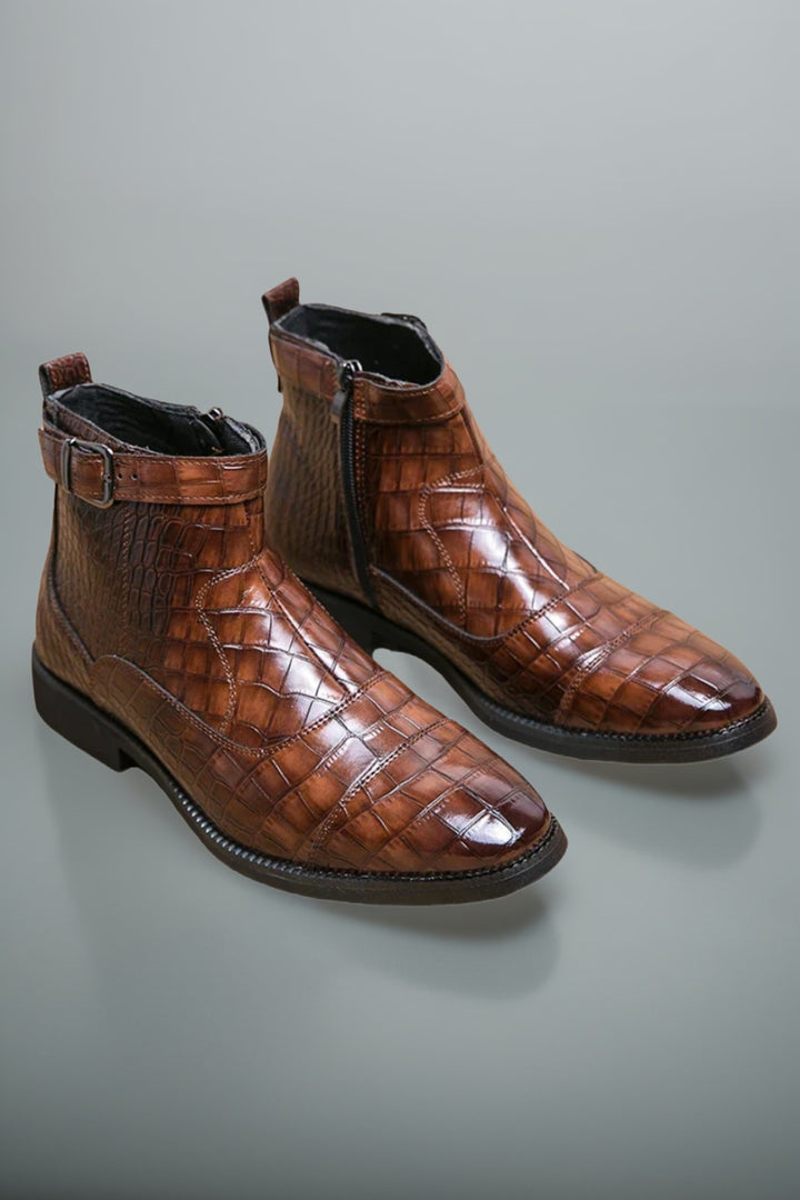 Baron | Leder Schnallenstiefel