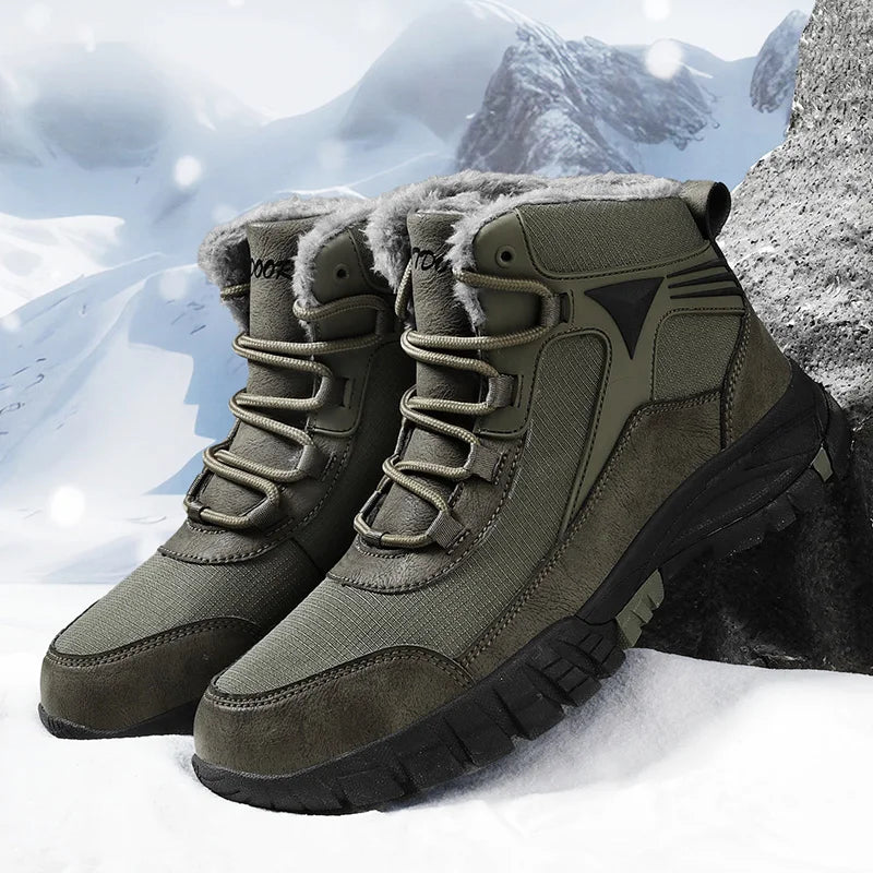 Allen | Weit geschnittene Winter-Lederstiefel