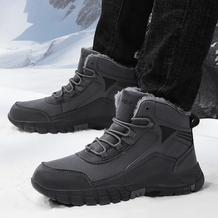 Allen | Weit geschnittene Winter-Lederstiefel