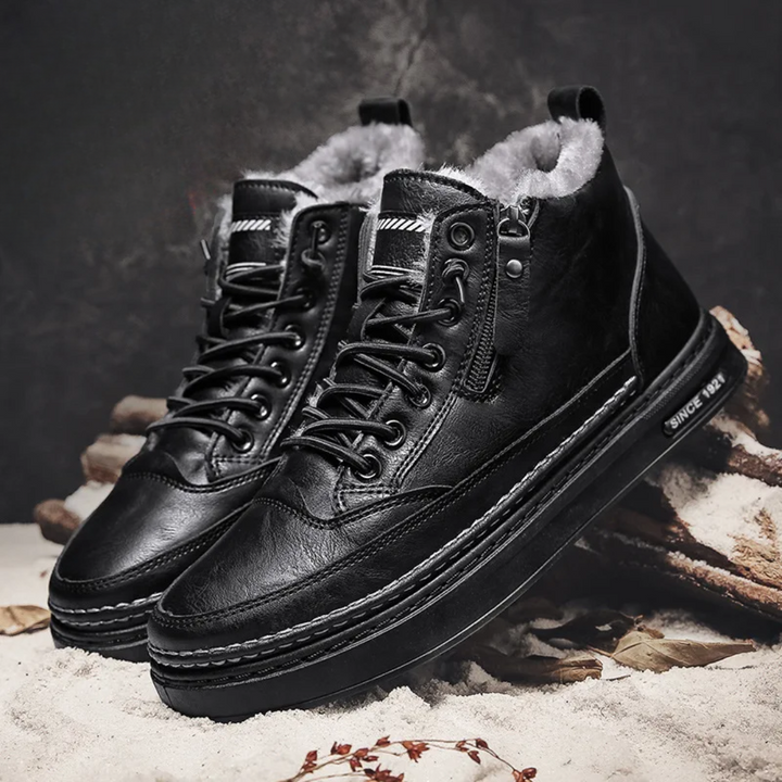 Bryson | Weite Leder Winterstiefel